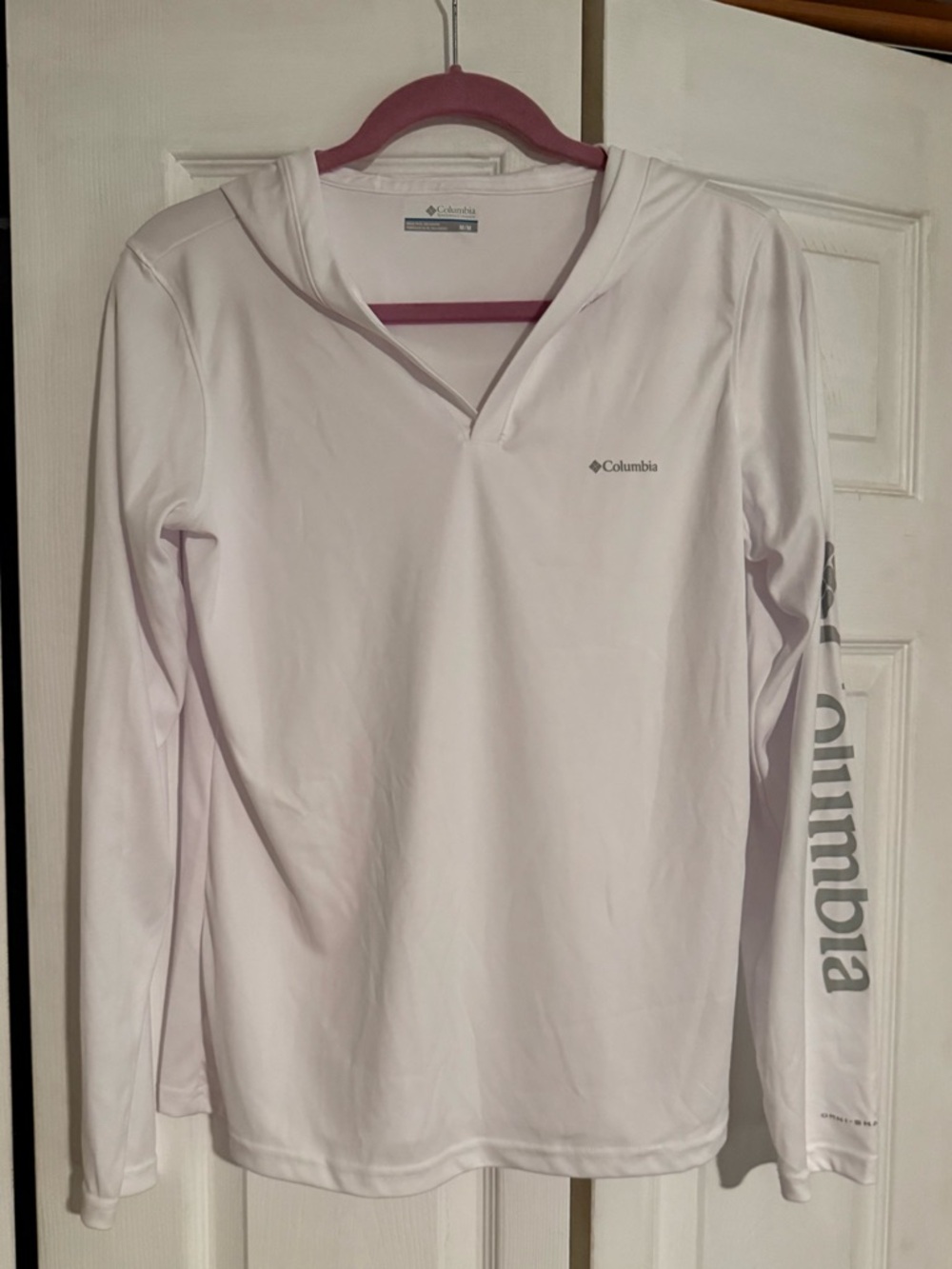 Columbia Lightweight Hooded Sun Shirt - white